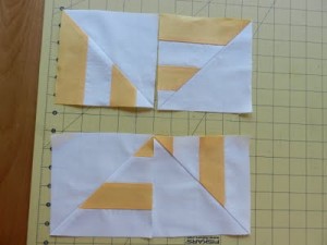 Striped Pinwheel Quilt Block Pattern