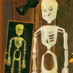 Milk Jug Skeleton Recycled Halloween Craft