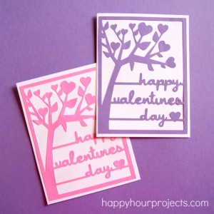 Silhouette Valentine Card File