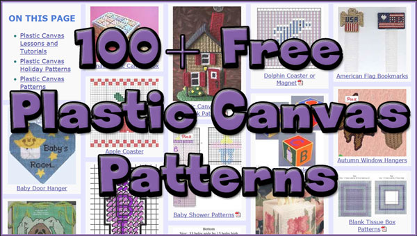 More and Better Free Plastic Canvas Patterns – AllCrafts Free Crafts Update