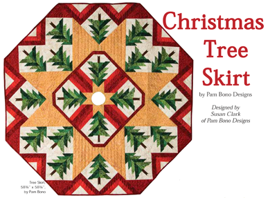 Quilted Christmas Tree Skirt Free Pattern