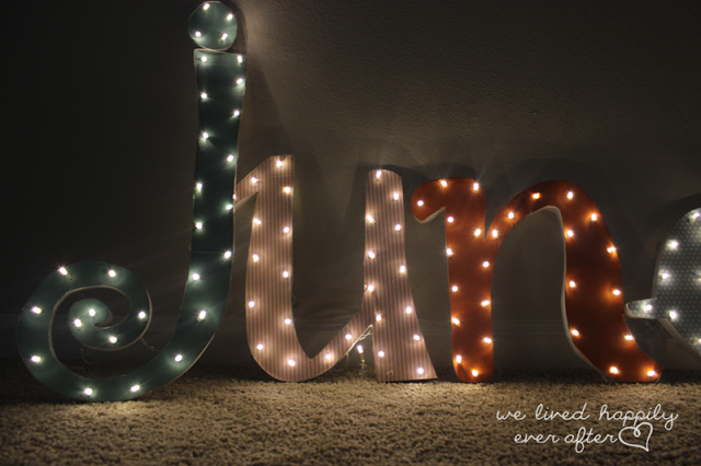 DIY Name Marquee Light