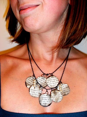 Book Page Necklace Tute