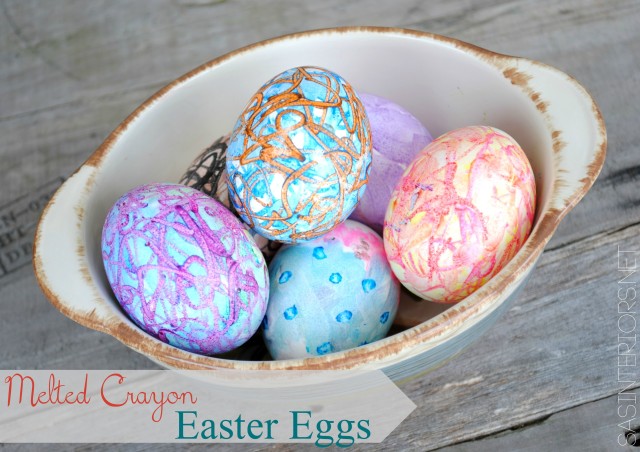Melted Crayon Easter Eggs