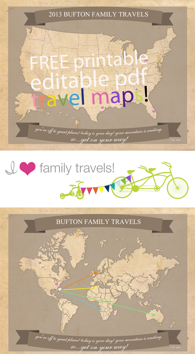 Free Printable Family Travel Maps