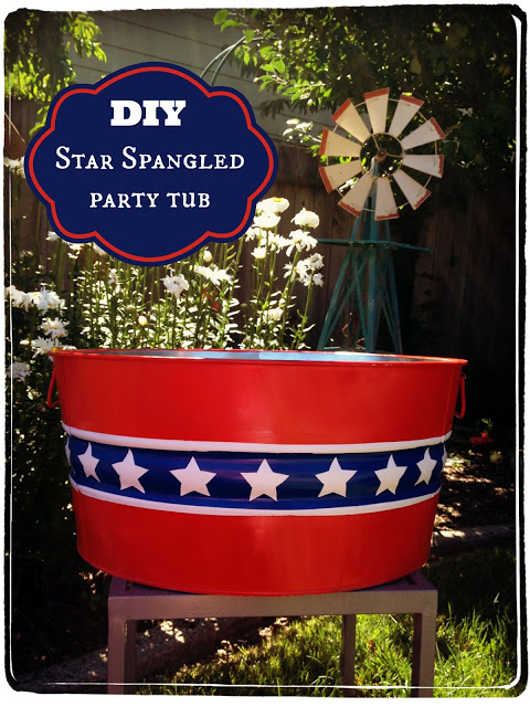 DIY Star Spangled Party Tub 