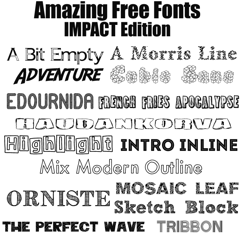 Free Impact Fonts