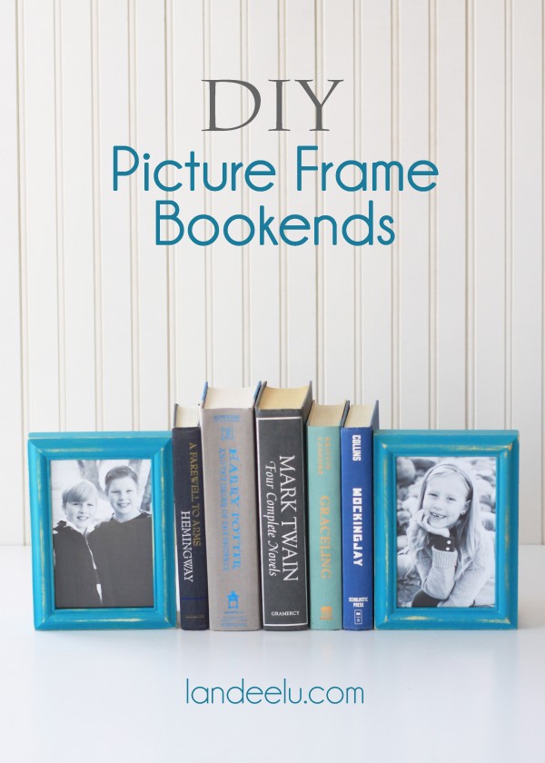 DIY Picture Frame Bookends