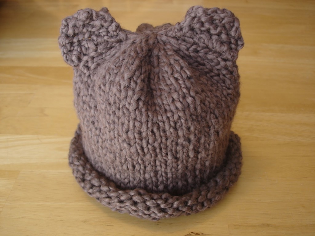 Free Bear Hat Knitting Pattern