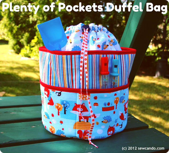 Pockets Duffle Bag Free Sewing Patterns