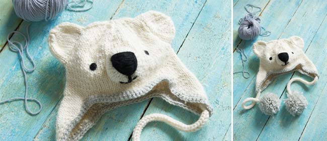 Knitted Polar Bear Hat Pattern