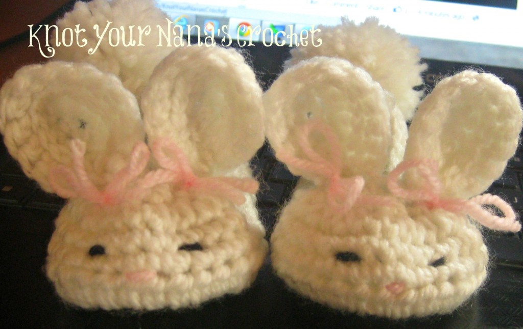 Bunny Baby Slippers Crochet Pattern