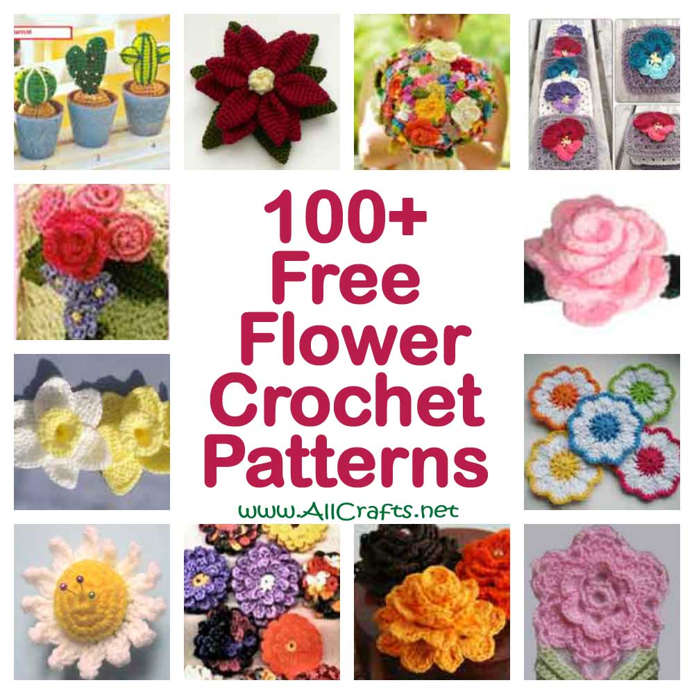 100+ Free Flower Crochet Patterns