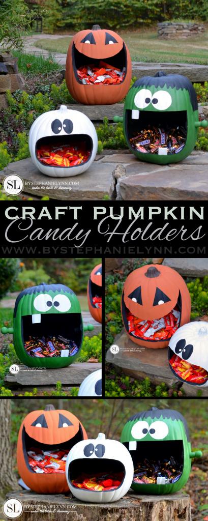 Craft Pumpkin Halloween Candy Holders