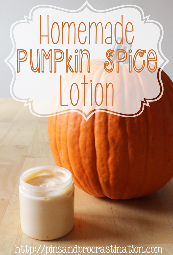 Homemade All Natural Pumpkin Spice Lotion