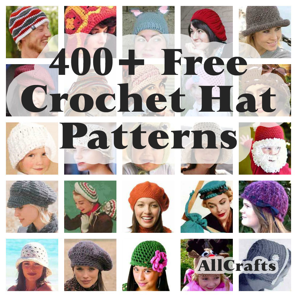 400 Free Crochet Hat Patterns