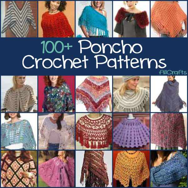 100+ Free Poncho Crochet Patterns