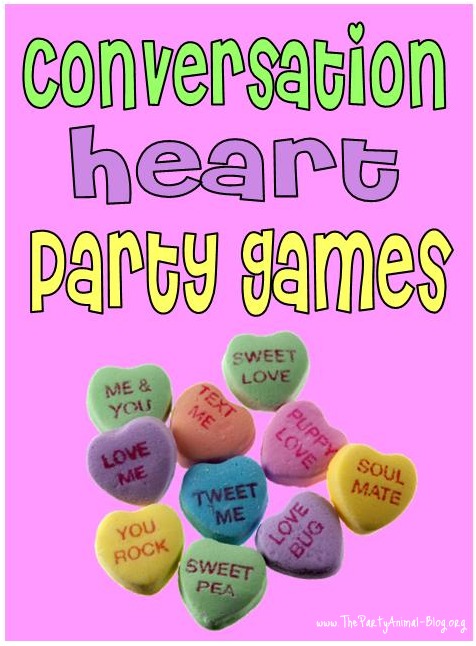 Conversation Heart Valentine's Day Party Games