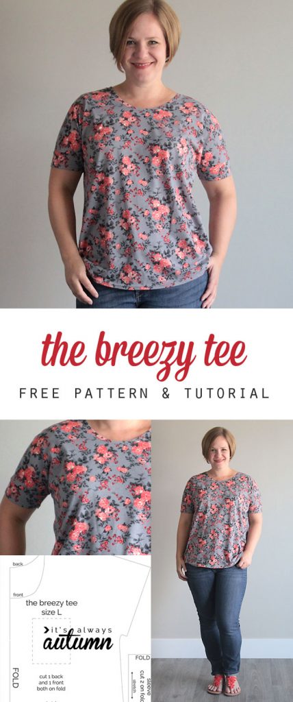 The Breezy Tee Free Womens Sewing Pattern