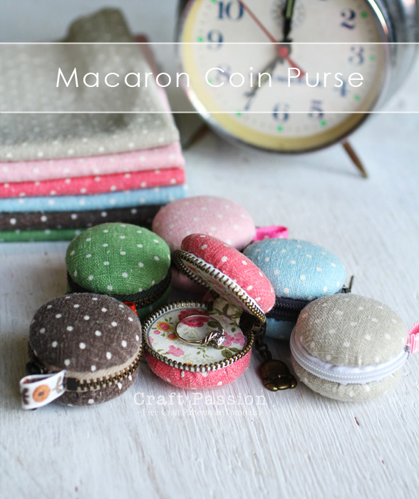  Macaron Coin Purse – Free Sewing Pattern