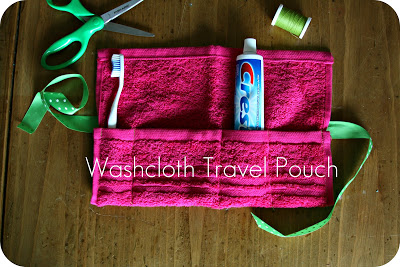 Washcloth Travel Tote Sewing Pattern