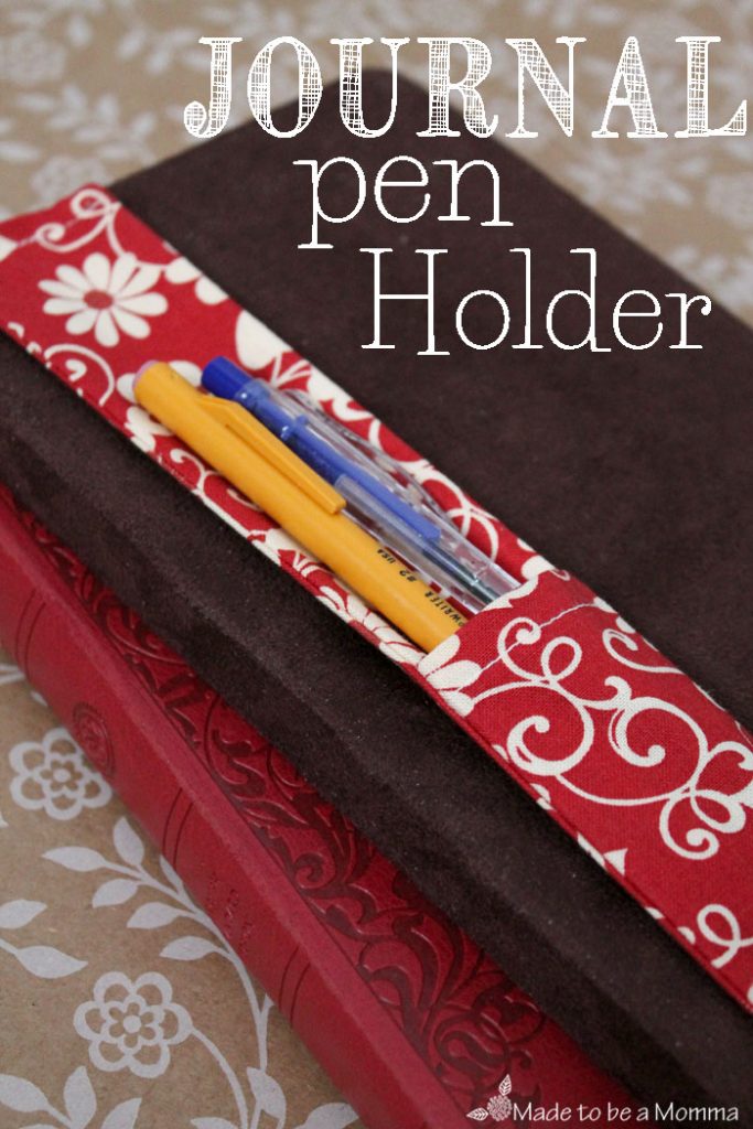 Journal Pen Holder Sewing Tutorial