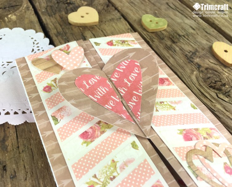 Heart Gate-fold Valentine's Day Card Tutorial