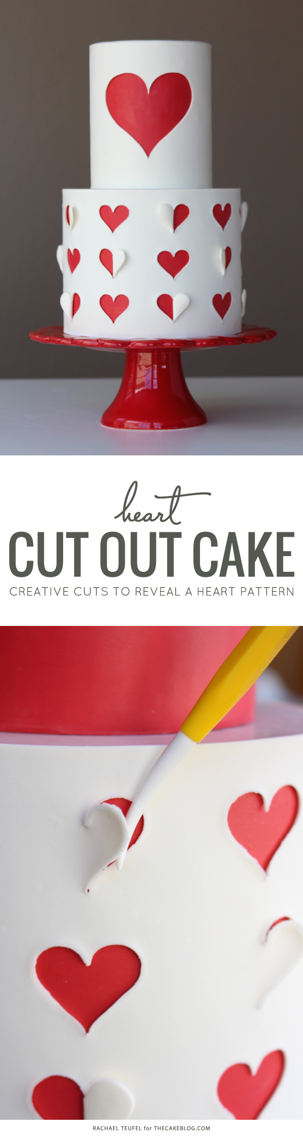 Heart Cut Out Cake Tutorial