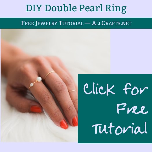 DIY Double Pearl Ring