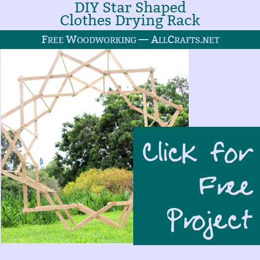 DIY Star Shaped Clothes Drying Rack