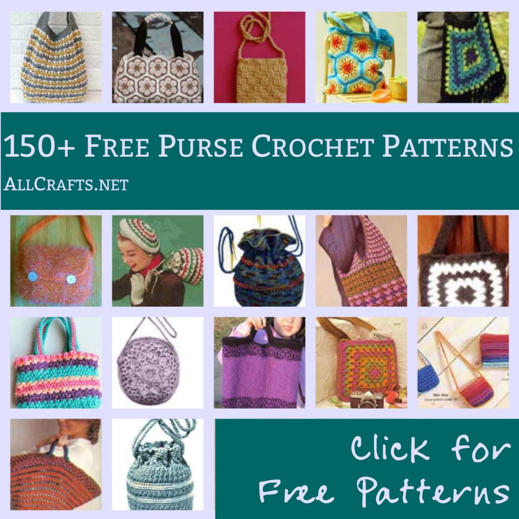 150+ Free Purse and Tote Crochet Patterns