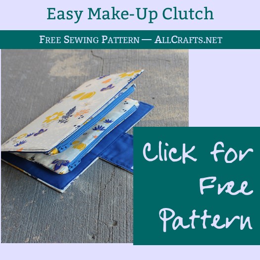 Easy Makeup Clutch Sewing Pattern