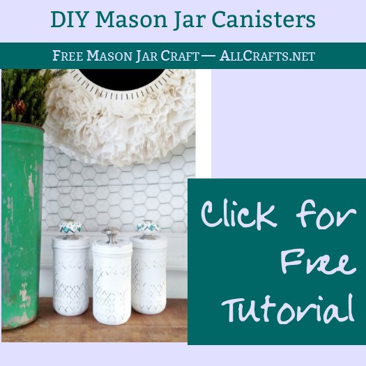 DIY Mason Jar Canisters
