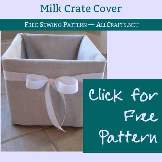 Cute Milk Crate Cover Sewing Tutorial