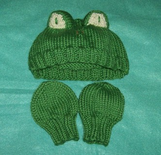 Newborn Baby Froggie Hat Knitting Pattern