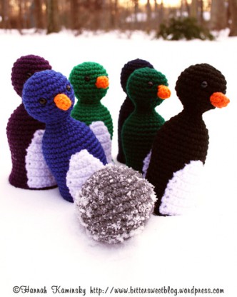 Penguin Bowling Set Crochet Pattern
