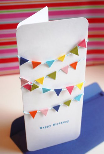 Mini Bunting Birthday Card Tutorial