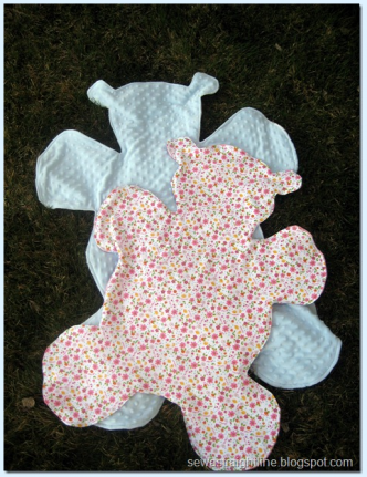 Teddy Bear Baby Blanket Tutorial and Sewing Pattern