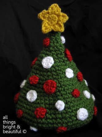 Christmas Tree Baby Hat Crochet Pattern