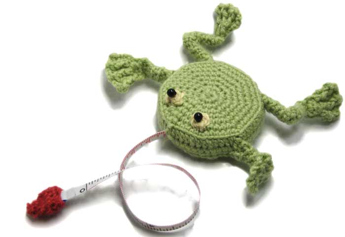 Measuring Tape Frog Crochet Pattern