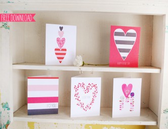 5 Free Printable Valentine's Day Cards