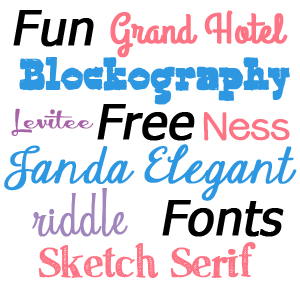 Fun Free Fonts January 2013 Edition