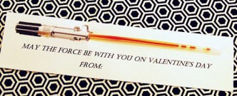 Printable Star Wars Light Saber Valentines