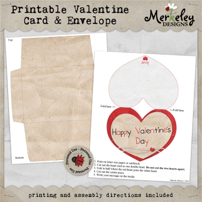 Printable Digiscrap Valentine – AllCrafts Free Crafts Update