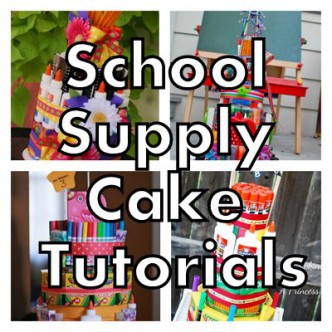 School Supply Cake Tutorials