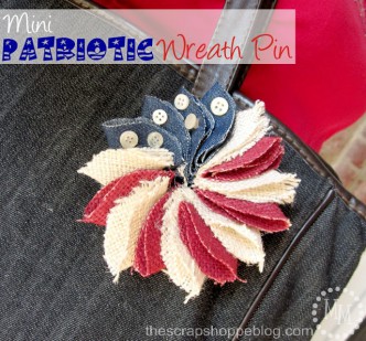 Mini Patriotic Wreath Pin Tutorial