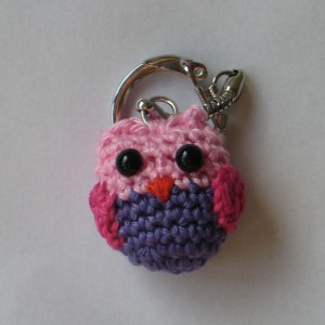 Free Cute Owl Keychain Crochet Pattern