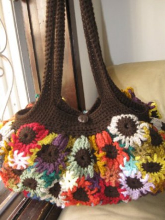 Crocheted Flower Purse Pattern