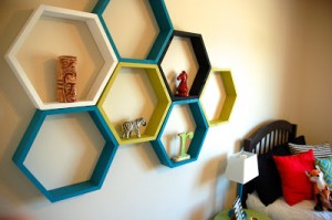 Hexagon Honeycomb Shelf Tutorial