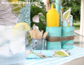 Soup Can Picnic Caddy